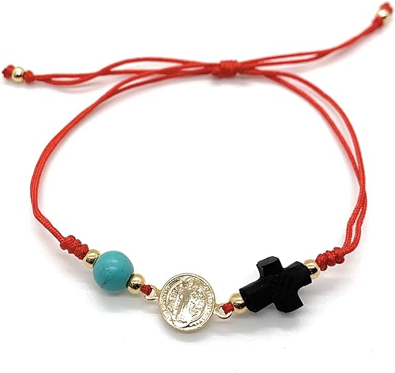 9pulsera san benito con hilo rojo